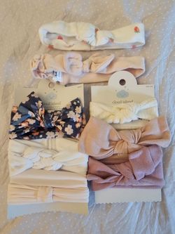 Cloud Island 100% Cotton Bow Newborn Baby