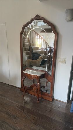 Entry mirror with Marble top