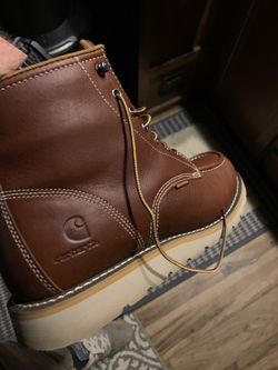 Carhartt Brown Leather Work Boots size 12