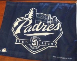 Vintage San Diego Padres MLB Car Flag 3 available
