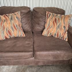Brown Microfiber Couch