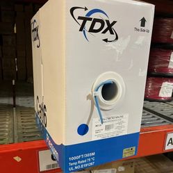 Cat 6 Plenum Cable blue 1000 Feet Have Over 20 Boxes 