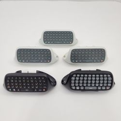 Lot Of 5 Xbox 360 Chatpad Game Keyboard For Microsoft Xbox 360 Controllers