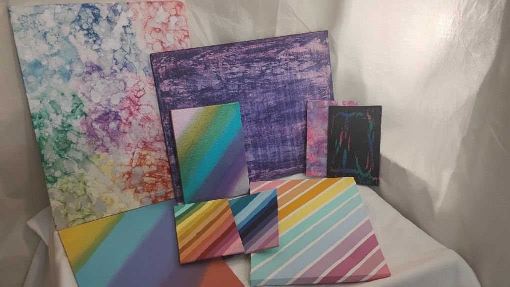 Hand-Painted Canvases – Various Mediums