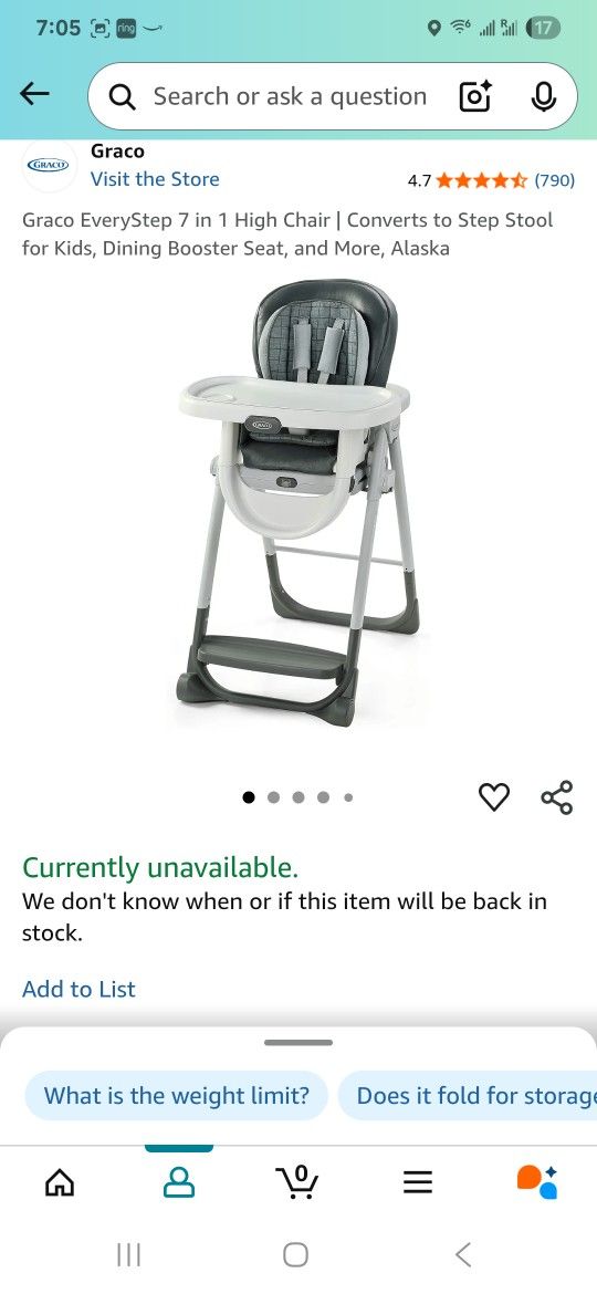 Graco EveryStep in High Chair