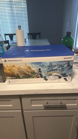 PlayStation vr2 headset with chargers and controllers