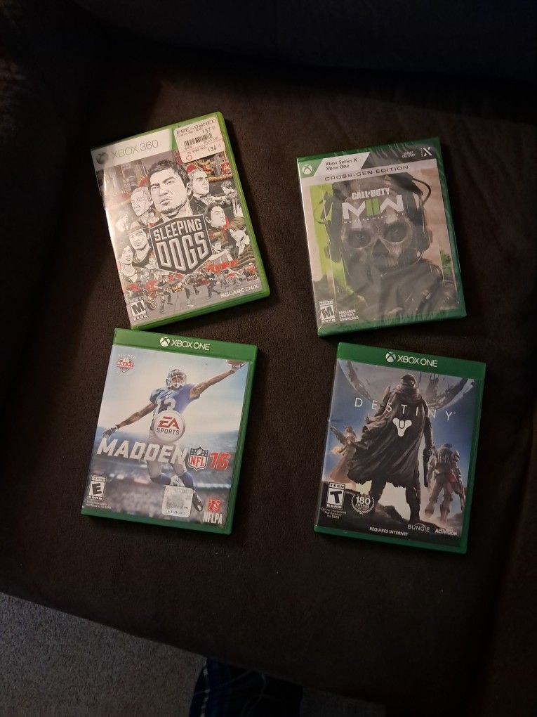 4 Xbox Game Lot