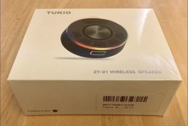 Waterproof Portable Bluetooth Shower Speaker with LED Light