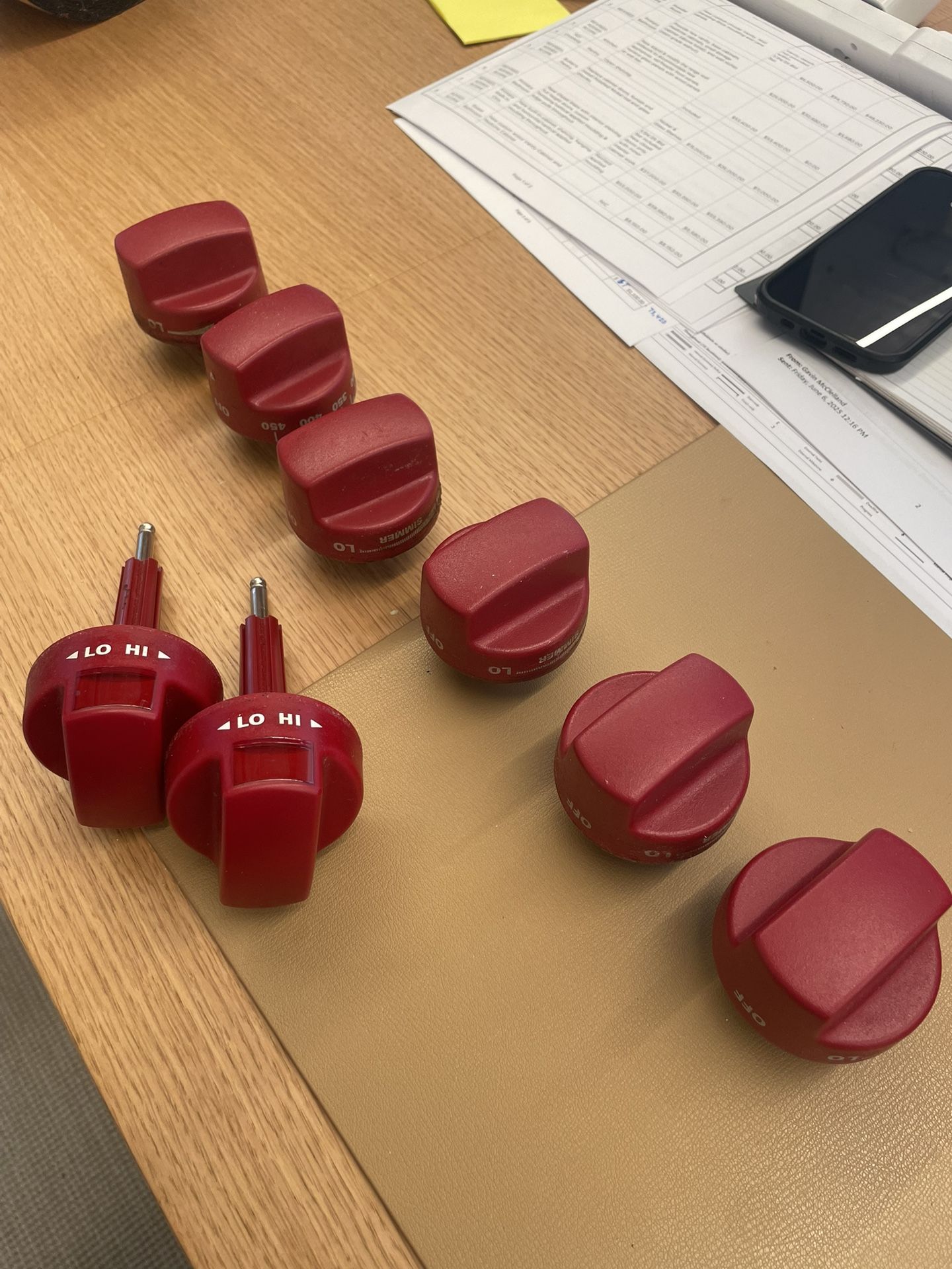 Wolf Knobs - Red Metal