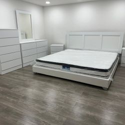 Bedroom Set Whit Mattress 
