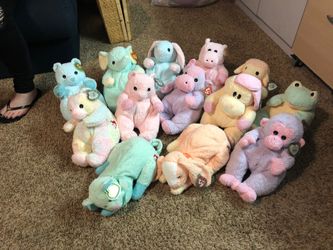 13 Ty Pillow Pal Beanie Baby Complete Set!
