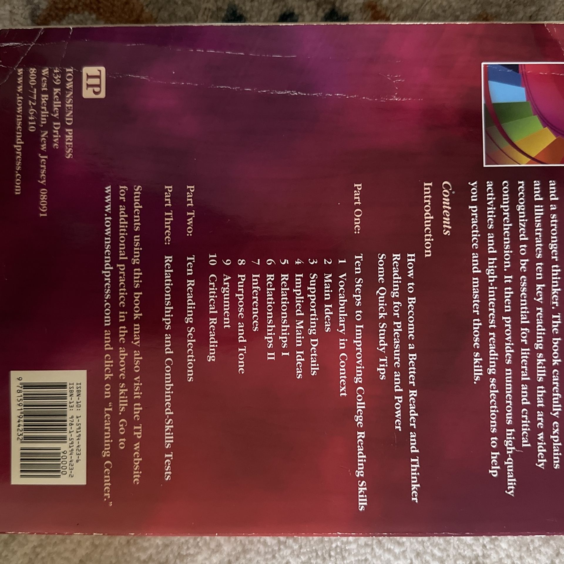 Ten Steps To Improving College Reading Skills Sixth Edition