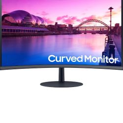 Samsung 27-Inch S39C Series FHD Curved Gaming Monitor, 75Hz, AMD FreeSync, Game Mode, Advanced Eye Comfort, Frameless Display, Built in Speakers, Slim