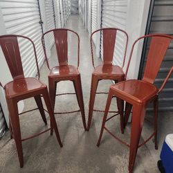 High Copper Metal Chairs 