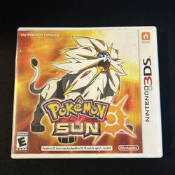 Pokemon Sun 3ds With Box