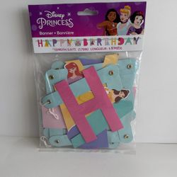 Disney Princess Birthday Banner 