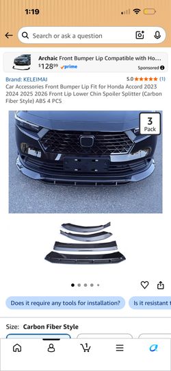 Front lip accord