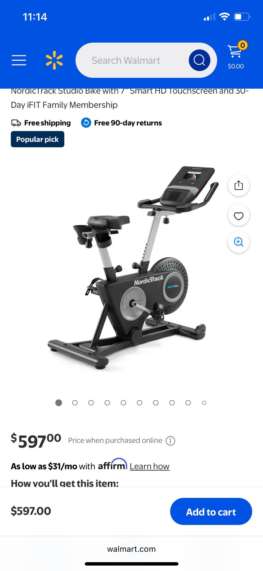 Nordic Track Studio Cycle