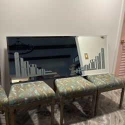 Art Deco Mirror Picture - City Scape