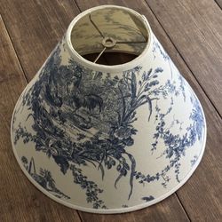 Antique Toile Lamp Shade - Excellent Condition
