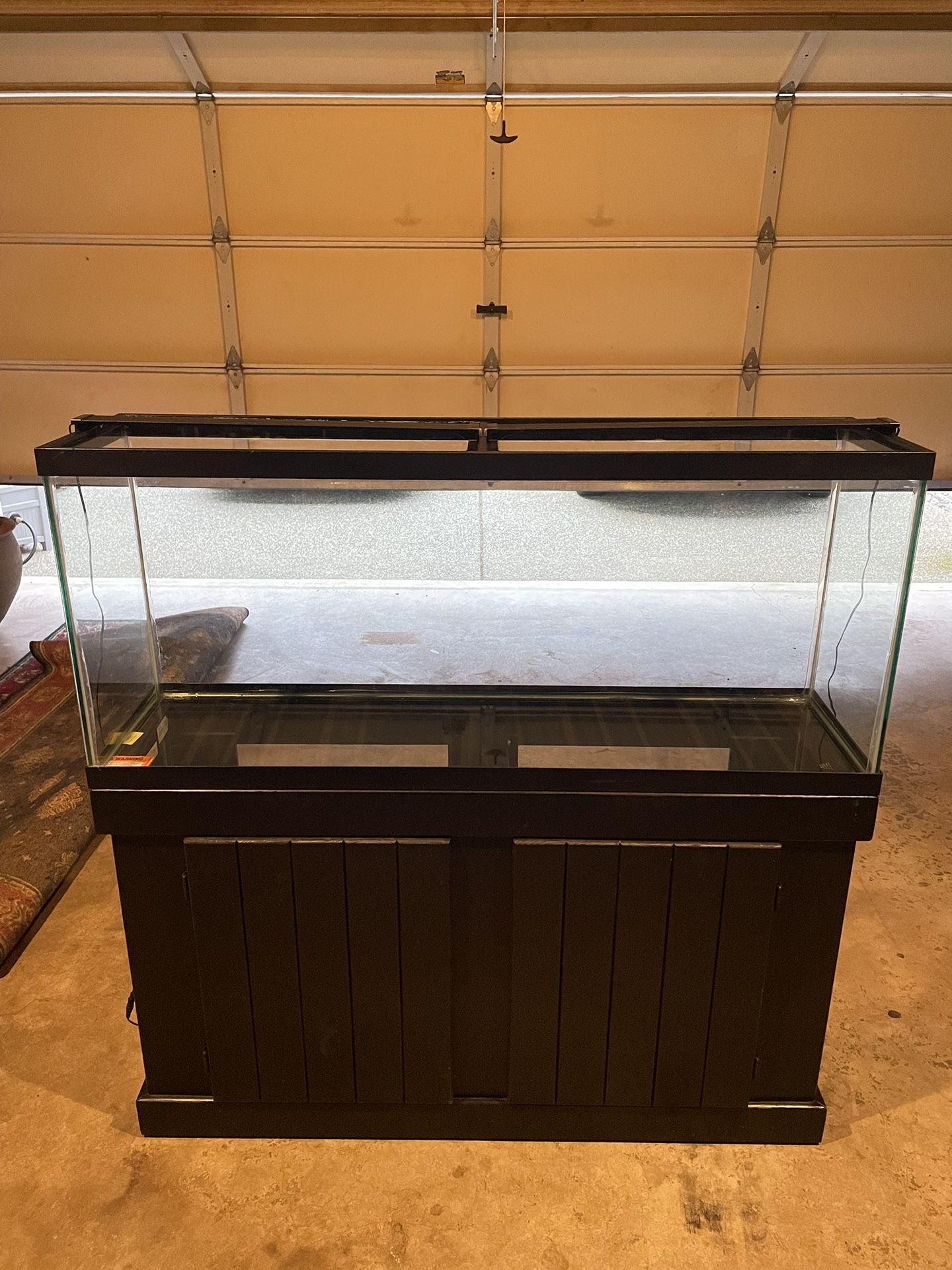 55 gallon Aqueon Fish Tank And Pinewood Stand. 