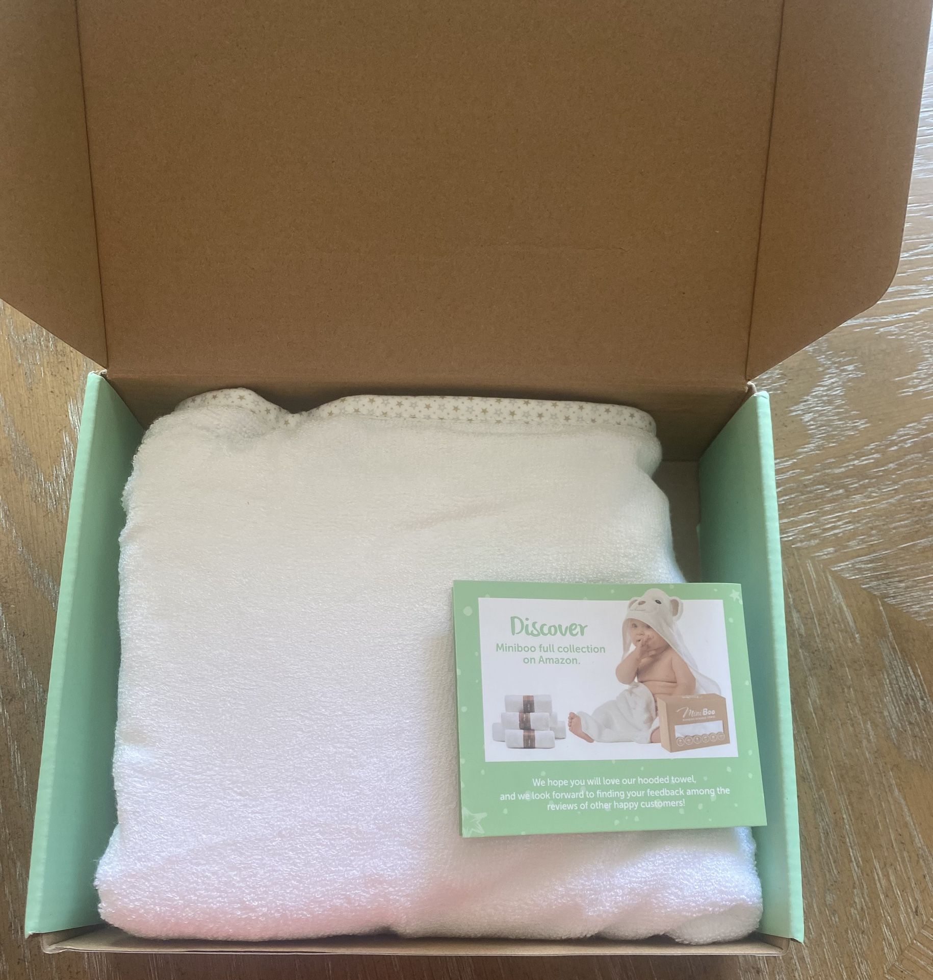 Mini Boo Premium Hooded Towel