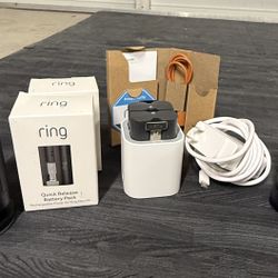 🔐 Ring Stick Up Cam Security Bundle – 2 Cams + 4 Batteries + Dual Charger – $175