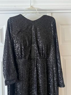 Black sequence dress