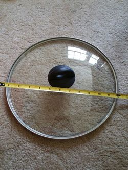 Brand new 12 in SKILLET/ PAN TEMPERED GLASS STAINLESS STEEL LID ,SuuNAME BRAND