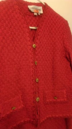 Red vintage Castleberry blazer size 14