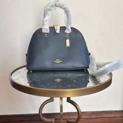 Coach Purse Navy Blue Never Used