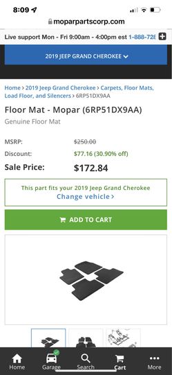 2019 Jeep Grand Cherokee Floor Mats