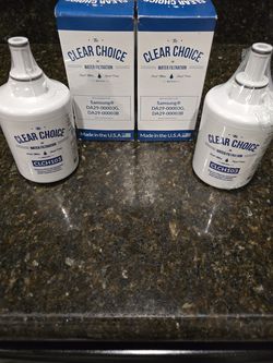 2 New Water Filters for Samsung Refrigerator