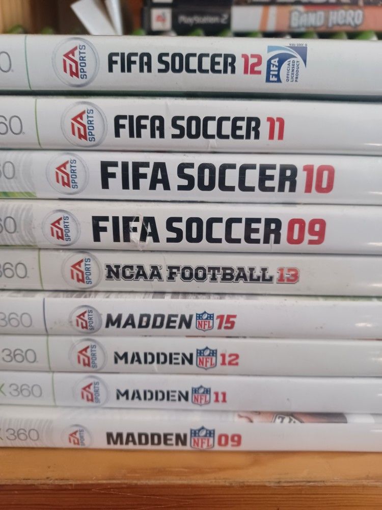 XBOX 360 FUTBOL-FOOTBALL GAMES BUNDLE $100 FINAL PRICE SAME DAY SHIPPING