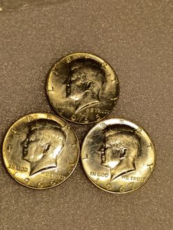 Kennedy Half 1965,66,67 UNC