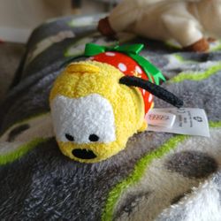Disney 3.5 Mini Christmas Holiday Pluto Pup Plush Tsum Tsum