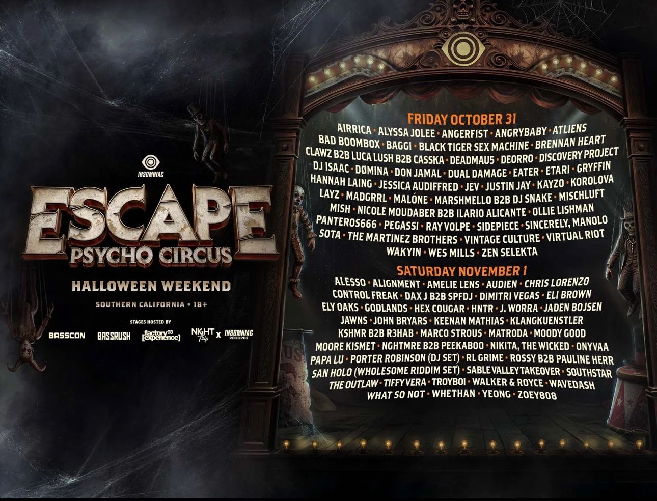 Escape GA 1-Day Ticket  (Saturday)