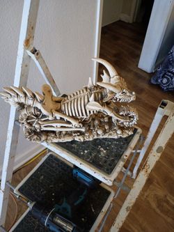 Skeleton Dragon Resin Sculpture Figurine #26