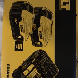 DEWALT DCB205-2C With extra Dcb1104 Charger For $120