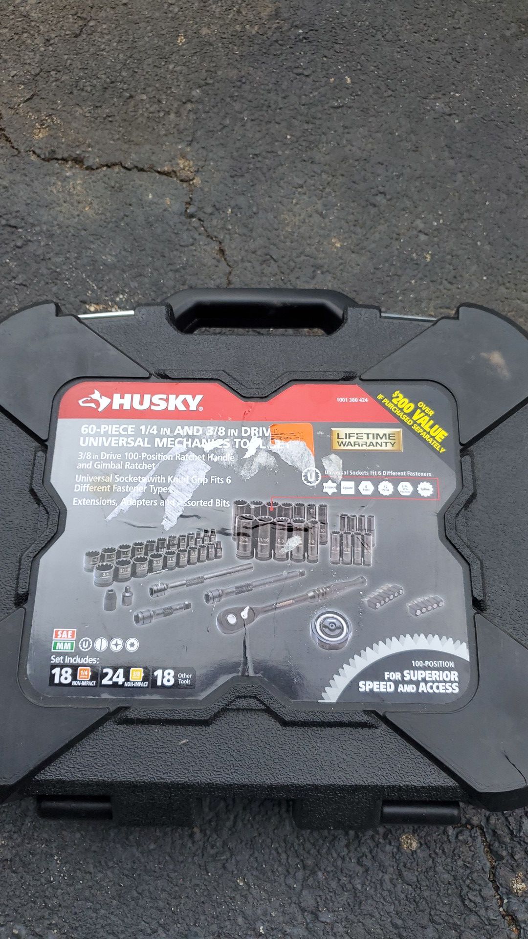 Husky 60 piece mechanics tool set