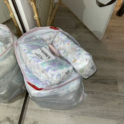 Large Bag Of Newborn Diapers And Postpartum 
