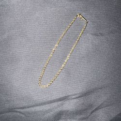 Real 14k Rope Bracelet 7.25in Long And 2mm Thick