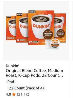 Dunkin Keurig Pods