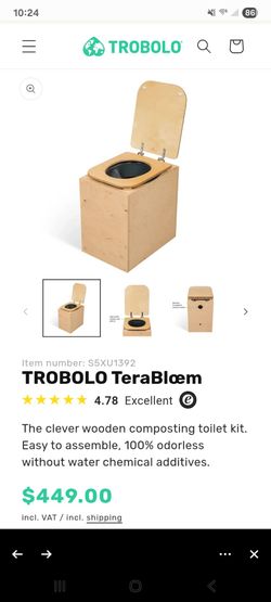 Brand new in box TROBOLO composting toilet