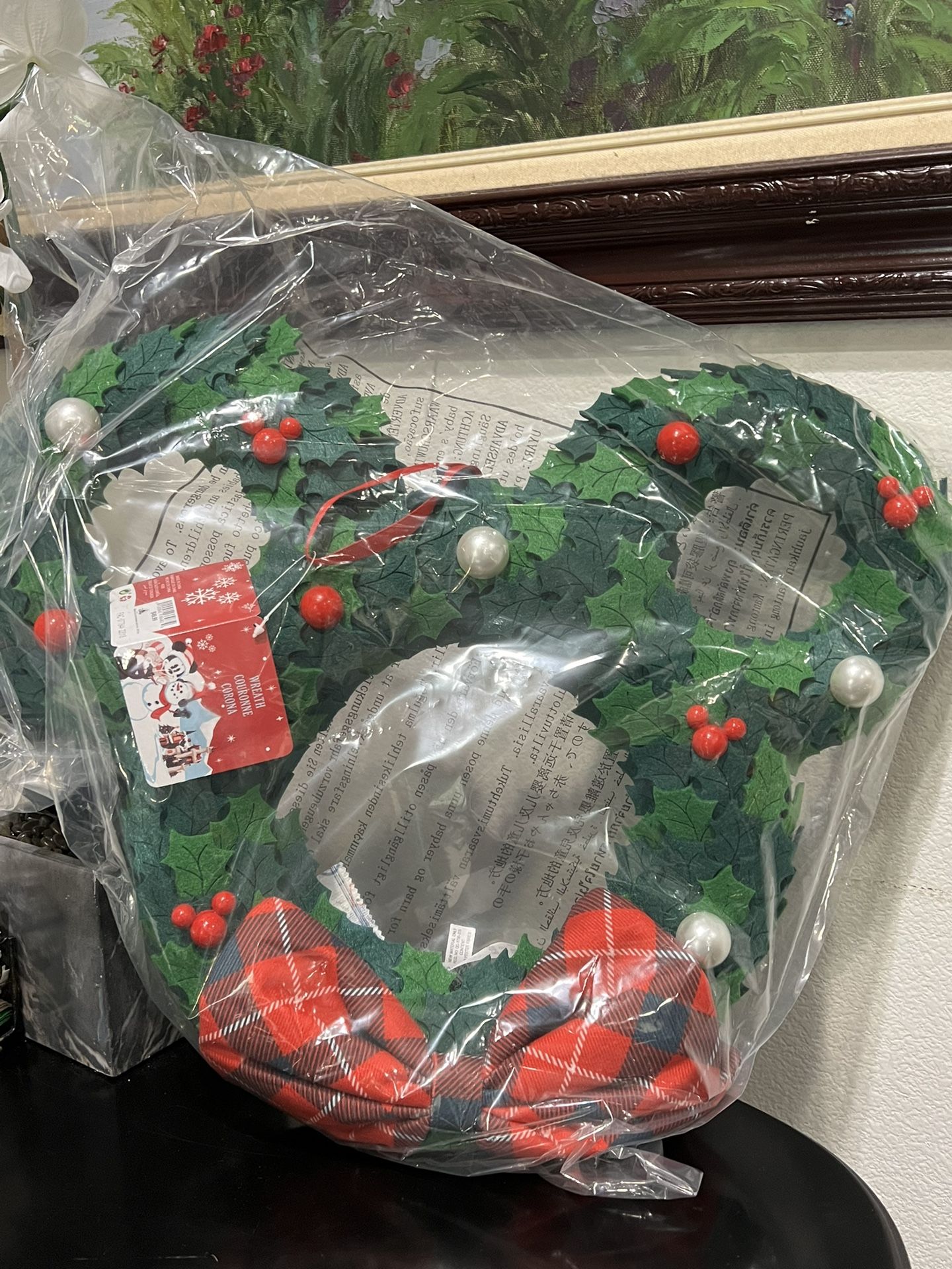 New Disneyland Mickey Wreath 