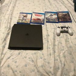 PS4 Slim 1tb With Games 
