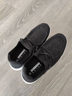 Belos Rhinestone Lace-up Loafers