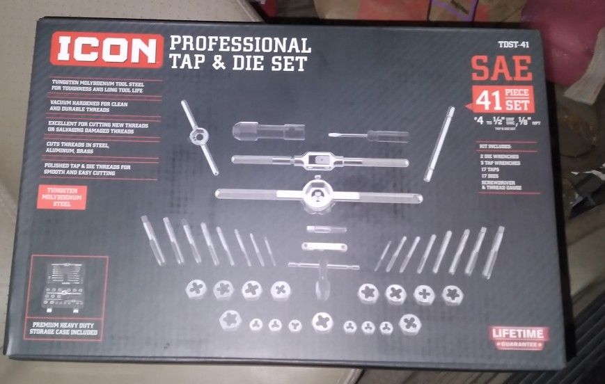 Icon Tap And Die Set New In Box