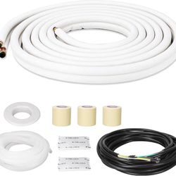 25 Ft Mini Split Line Set, 1/4" & 3/8" 