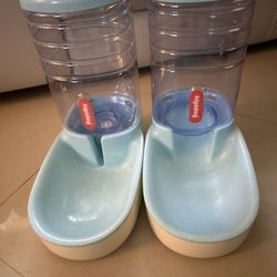 Dog Food Plates & Storage Container 